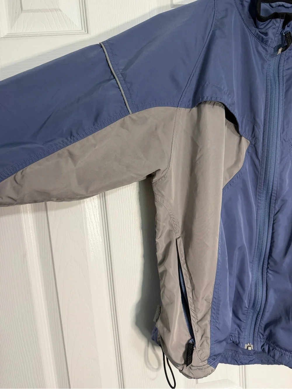 Brooks Blue and Gray Windbreaker Running Jacket
